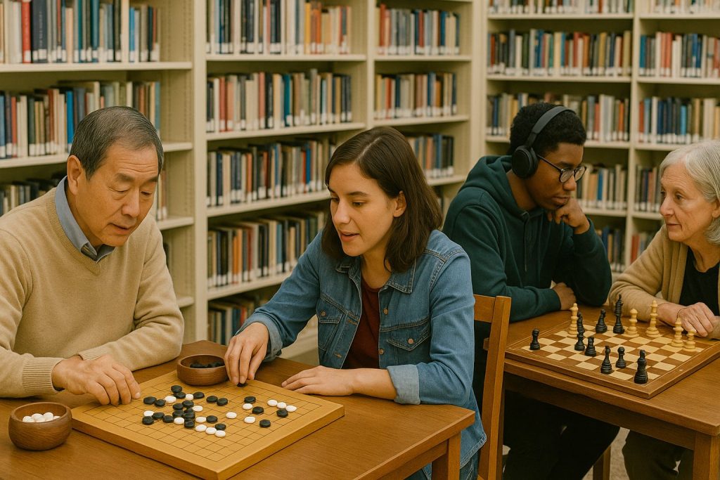go and chess club at schlow library